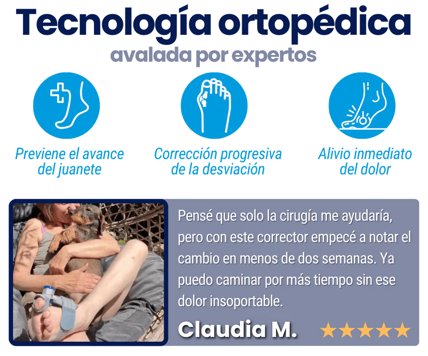 OrtoFix Pro™ Corrector de juanetes + Envío Gratis + Regalo 🎁